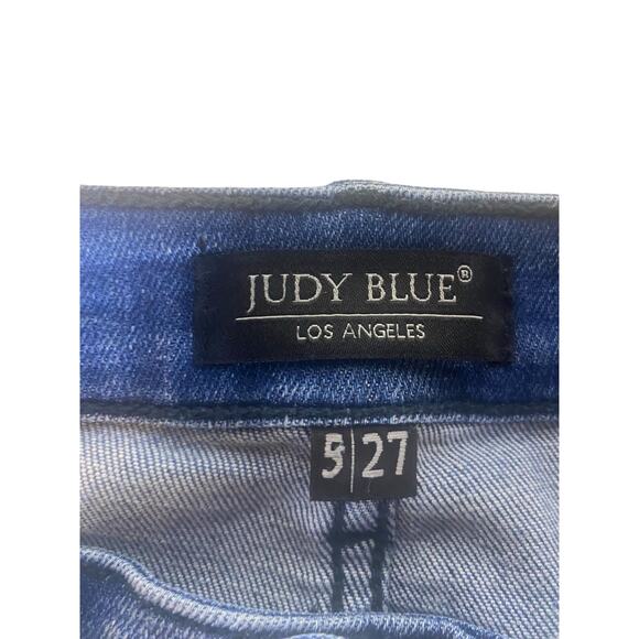 Women's Judy Blue Distressed Skinny Fit Jeans Size 5 / 27 - Picture 6 of 8